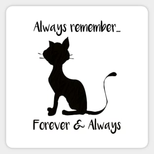 Cat Lovers unconditional Love Quote Sticker